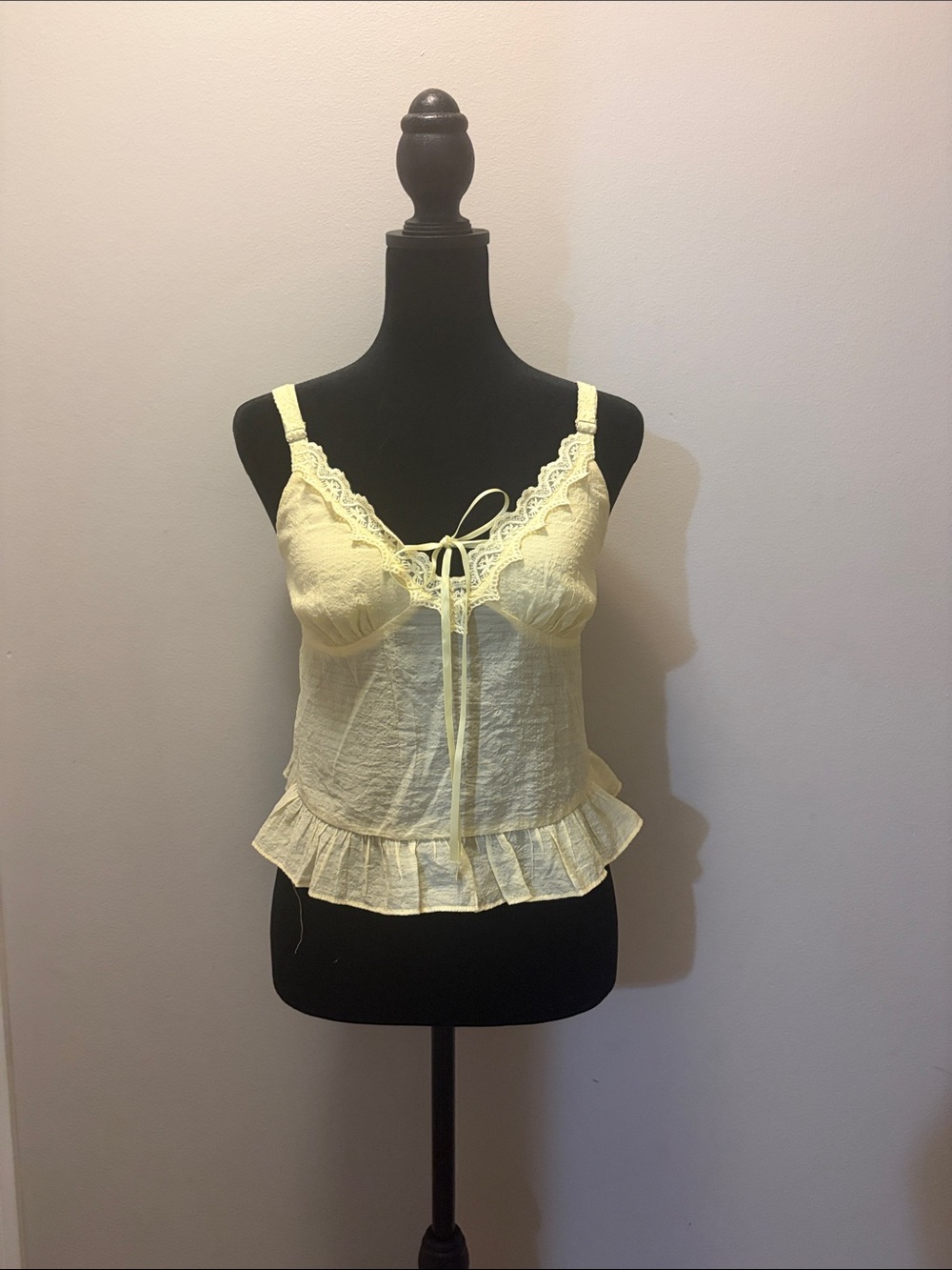 Butter yellow babydoll top